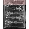 PALM TREE LOLLY chocolate candy mold With Copywrited Candy Making Instruction - set of 2