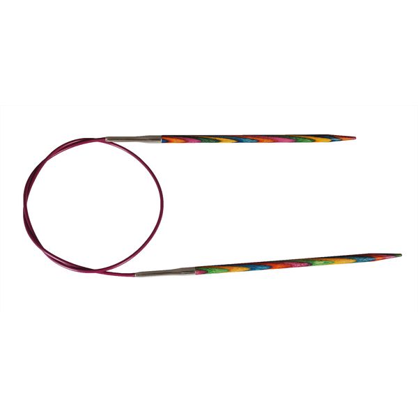 KnitPro 80 cm x 2.5 mm Symfonie Fixed Circular Needles, Multi-Color