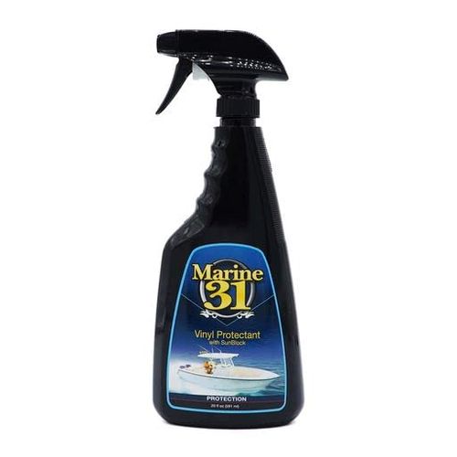 Marine 31 Vinyl Protectant with Sunblock, 20 oz. Spray Bottle, Spray-On UV protectant for Interior & Exterior Marine Vinyl Surfaces, Clear Finish, M31-430