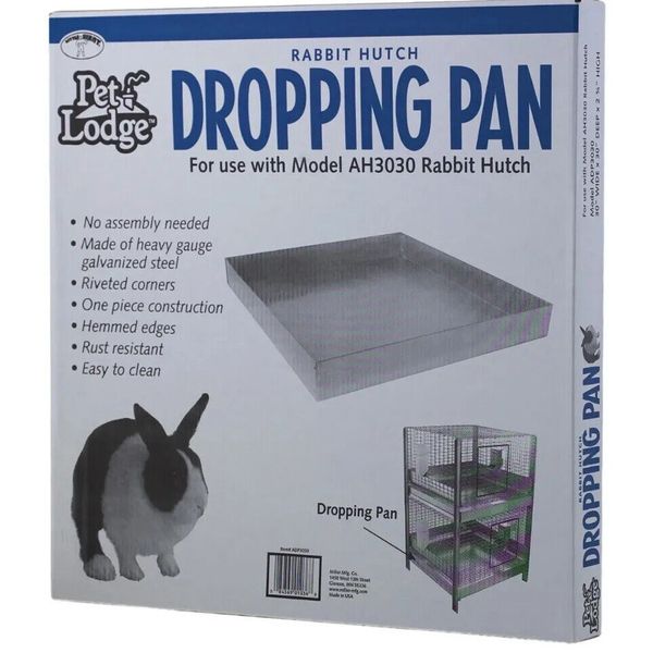 SHIP N 24H-Pet Lodge Steel Rabbit Hutch Dropping Pan 30" x 36" x 2.75"-BRAND NEW