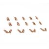 24 Pieces Elegant Temperament Stain Nails Gentle Girly Nails for Photos Reception Parties After-parties School Entrance Ceremonies Girls' Party Amusement Park Nail Tips