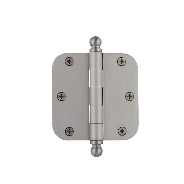 Nostalgic Warehouse Ball-Tip Residential Door Hinge with Radius Corner