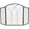 Open Hearth 15187 Fireplace Screen, Gothic Style, Brushed Bronze, 3-Panel -