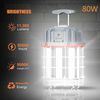 80W LED Temporary Work Light Linkable Construction Hanging Jobsite Lights 5000K