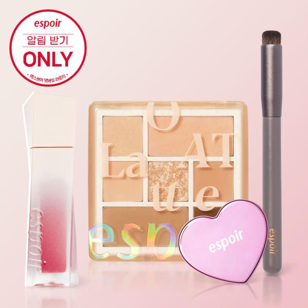 [Notification Only] Espoir Real Eye Palette + Blur Velvet Serenade 2-piece SET + (Free: Heart Mirror Lip Smudge)