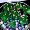 Galaxy Dice Set| Green DND Dice Set for Board Game