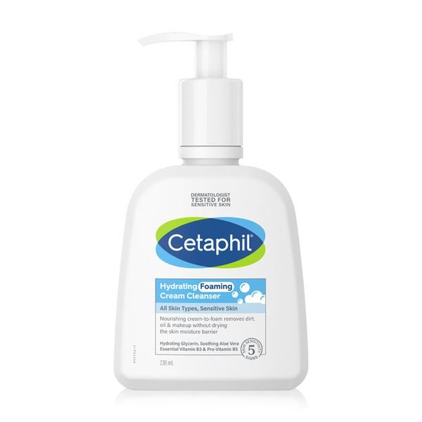 Cetaphil Hydrating Foaming Cream Cleanser 236ml