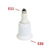 6pcs Mini Candelabra E11 to Medium E26/E27 Standard Screw Adapter Converter