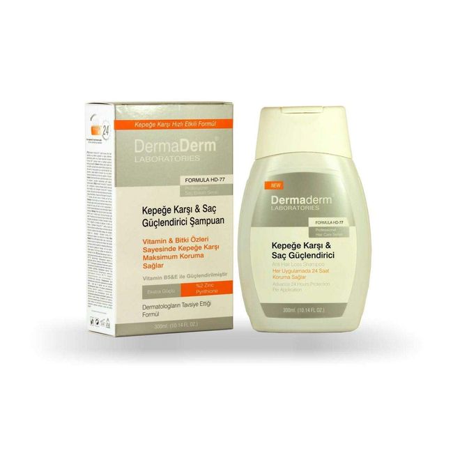 DERMADERM Kepeğe Karşı ve Saç Güçlendirici Şampuan (Formula Hd-77) 300 ML