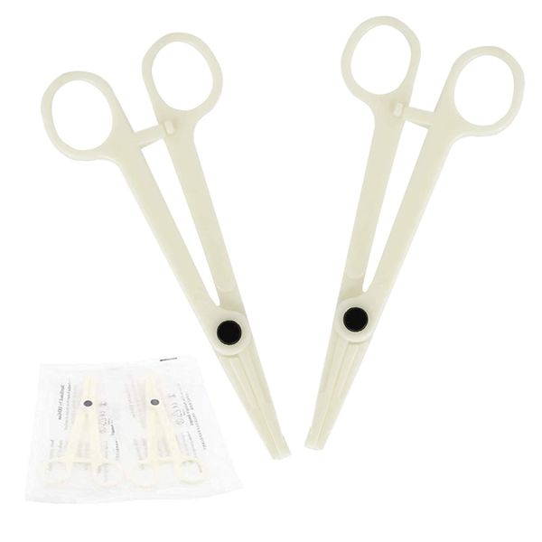 Disposable Piercing Clamps - WZPB 25Pcs Body Piercing Clamps Disposable Piercing Forceps Professional Septum Forceps Clamps, Plastic Piercing Clamps Set for Ear Nose Lip Belly Piercing Supplies