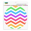 Rainbow Chevrons Zigzag Pattern Automotive Car Refrigerator Locker Vinyl Circle Magnet