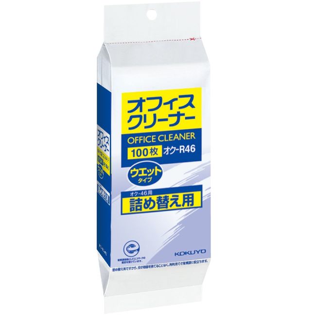 コクヨ オフィスクリーナー ウェットタイプ 詰替 オク-46用 100枚入 オク-R46