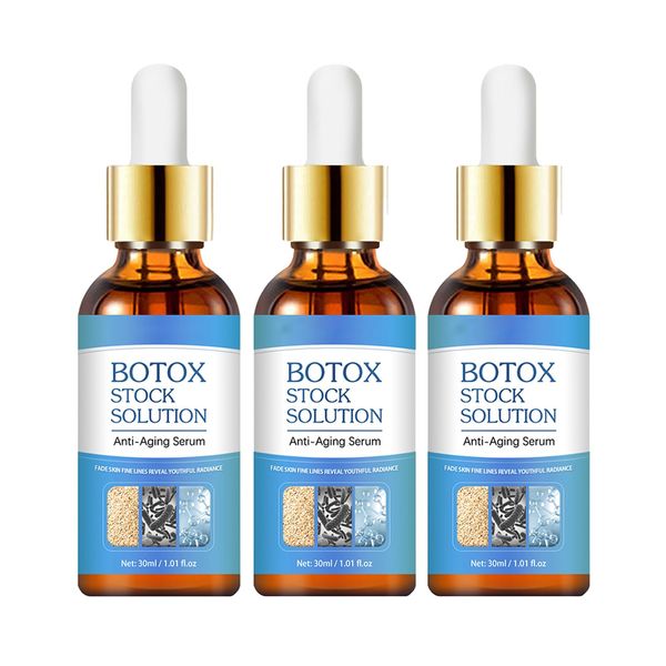 Boto-x Stock Solution, Boto-x Face Serum UK, Collagen Serum for Face, Boto-x Face Serum, Boto-x In A Bottle, Boto-x Stock Solution Anti Aging Serum, Reduce Fine Lines,Wrinkles, Boost Collagen(3PCS)