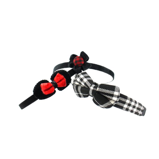 3 Stück Haarreifen schwarz Haarreif kariert Haarband Damen Stirnband Mädchen Headband checked