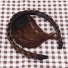 Frcolor Bangs Wig with Braid Wig, Airy Bangs, Air Sensation, Headband Clip, Hair Band, Women's, Hair Ornament, Hair Accessory, Part Wig (Light Brown)
