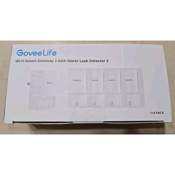 NEW Govee Life Wifi Smart Gateway 2 With Water Leak Detector 2, 4+1 Pack