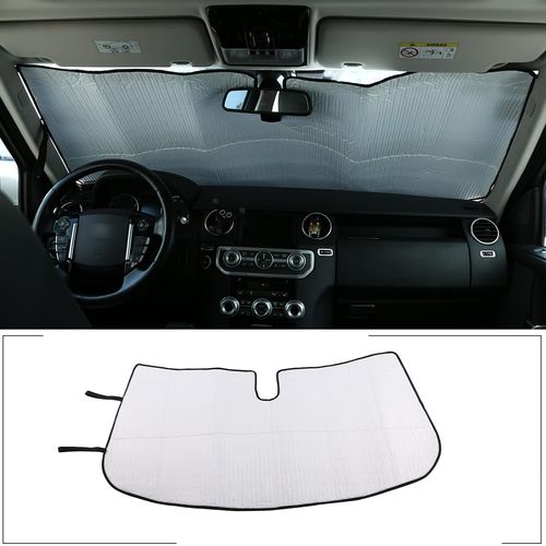 Windshield Sunshade Compatible with Land Rover Discovery 4 LR4 2010-2016, Foldable UV Ray Reflector Auto Window Sun Shade, Keeps Your Vehicle Cool (Windshield 1PCS)
