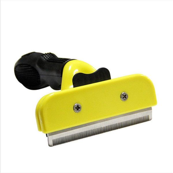 Pet Grooming Tool Hair Comb - Yellow / L