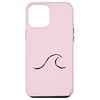 iPhone 15 Plus Beach Cute Summer Sun Palm Surf Waves Outline Case