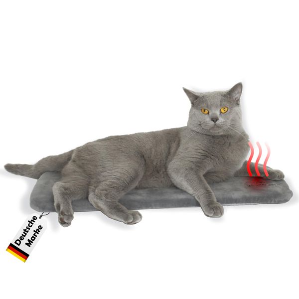 Petriumph® Katzen Fensterliege | Orthopädisches Katzenkissen und Katzenbett in einem | Selbstheizende Katzendecke | Katzenbett Fenster | Fensterliege für Katzen | Katzenbett Fensterbank