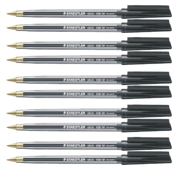 Staedtler 430 M-9 Ballpoint Pen - Black/Transparent