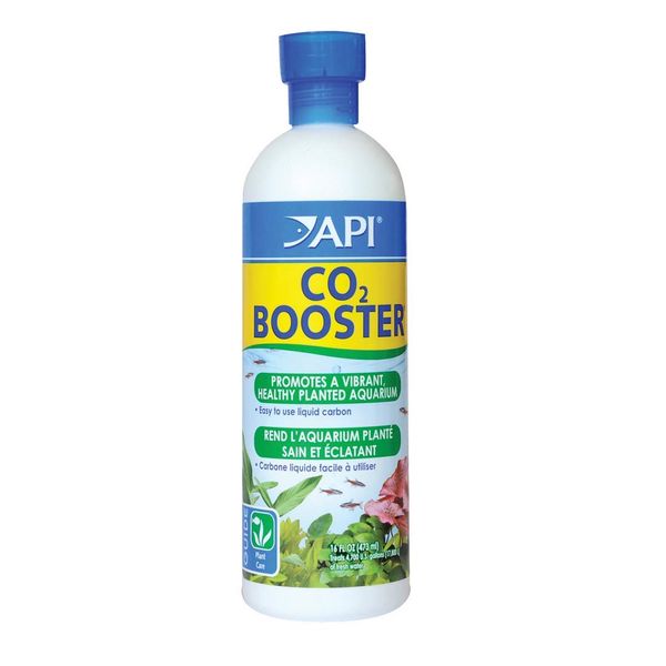 API Co2 Booster Freshwater Aquarium Plant Treatment 16 oz Bottle, Brown