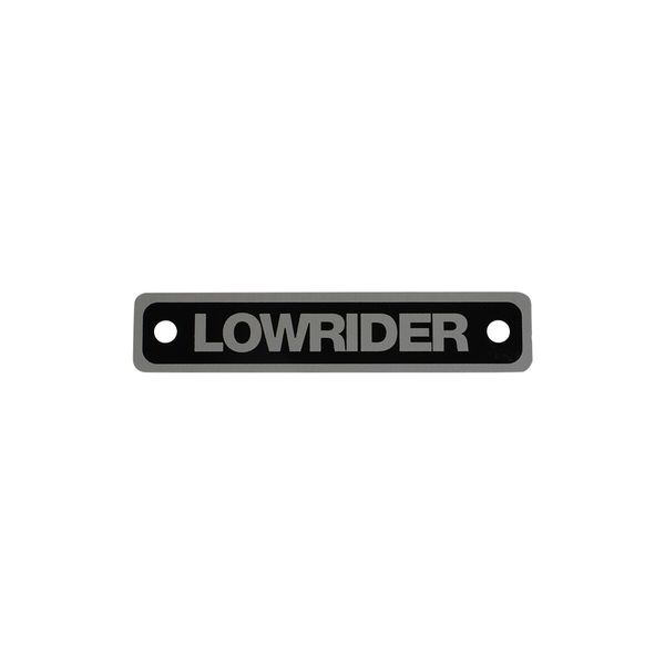 LOWRIDER CLASSIC RECTANGULAR LOWRIDER NAMEPLATE BLACK/CHROME