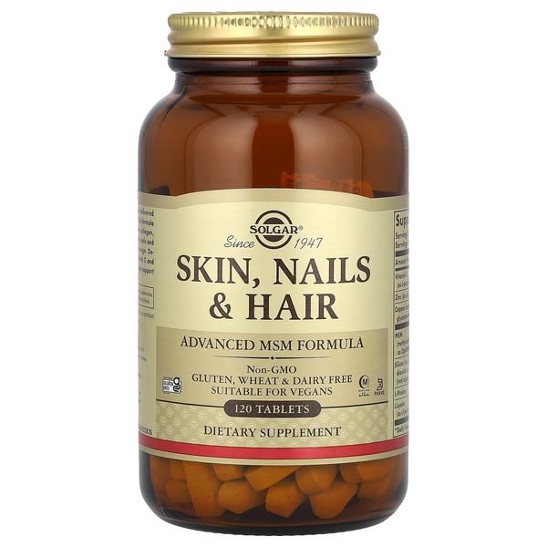 Skin, Nails & Hair, Advanced MSM Formula, 120 Tablets