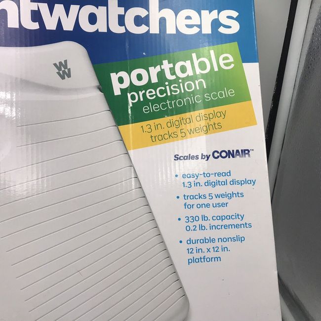 WW Scales by Conair Portable Precision Plastic Electronic 5 Weight