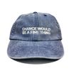 Vivian Flytrap Unisex Chance Would Be A Fine Thing Washed Embroidered Dad Baseball Cap - Blue