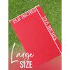 CybGene Microfiber Golf Towel, 16'x 24', Red - Initial R