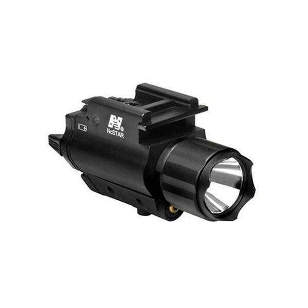 NC Star AQPFLSG NcStar, Green Laser Sight, Tactical W/3W 150 lm Light,Black