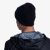 Buff Beanie Crossknit Unisex Adults Solid Black