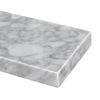 EQLOO 30 Inch Carrara Marble Backsplash for Bathroom Vanity Sink Top