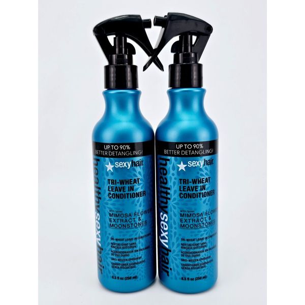 Healthy Sexy Hair Soy Tri Wheat Leave in Conditioner Spray Mimosa 8.5oz Lot of 2