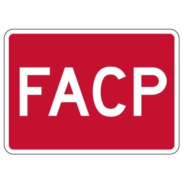 STOPSignsAndMore - Fire Alarm Control Panel (FACP) Sign - Reflective | Rust Free Aluminum - 14x10