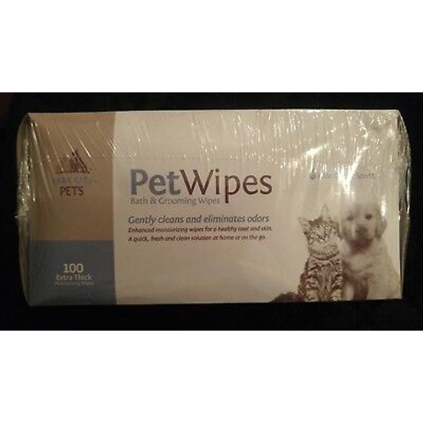 Premium Pet Wipes for Dogs and Cats, 100 Count, 100% Natural & Organic Extracts