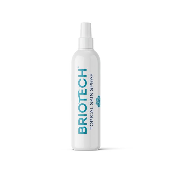 BRIOTECH Topical Skin Spray, Pure Hypochlorous Acid Spray, Face & Body HOCl Mist, Support Irritations, Soothe Redness, Eyelid Eyelash Bumps, Dry Skin & Scalp, Athletic Itch, Toenail Cleanser