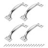sourcing map Gate Handle Pulls, 4Pcs 5-inch/119mm Long Door Pull Handles with Screws for Cabinet Drawer Hardware Handles Pulls