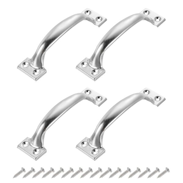 sourcing map Gate Handle Pulls, 4Pcs 5-inch/119mm Long Door Pull Handles with Screws for Cabinet Drawer Hardware Handles Pulls