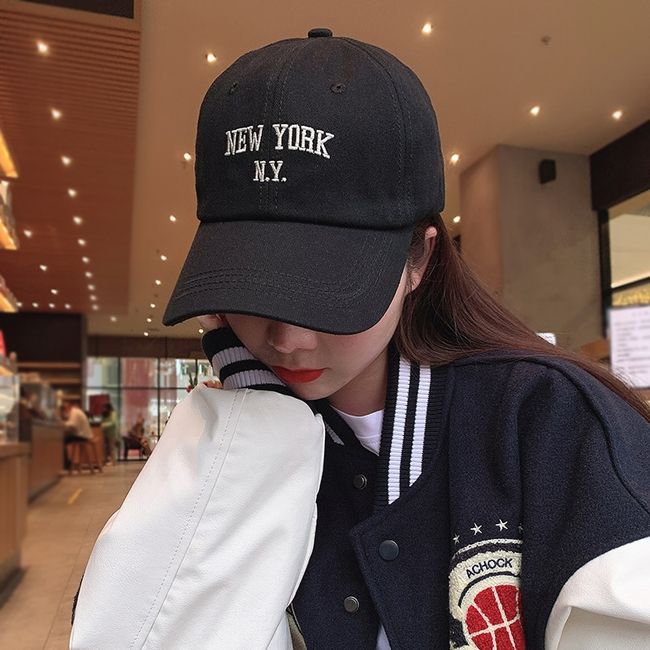Baseball cap fashion Korean style NY cap New York Yankees cap NY