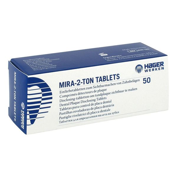 Mira 2 Tone Plaque Colouring Tablets Pack of 50
