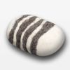 Fiat Luxe Felted Soap - Striped Lavender: White
