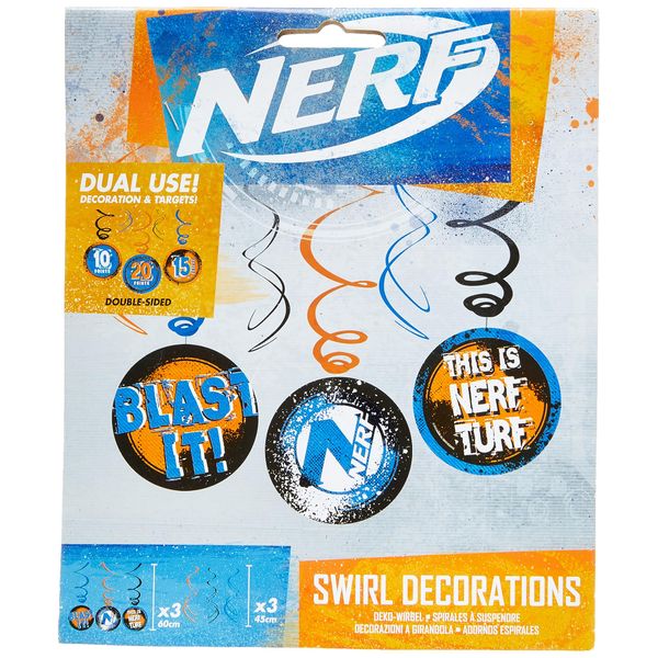 (PKT) Child Nerf Blast Swirl Decorations