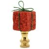 Red Lamp Finial 2.25" h