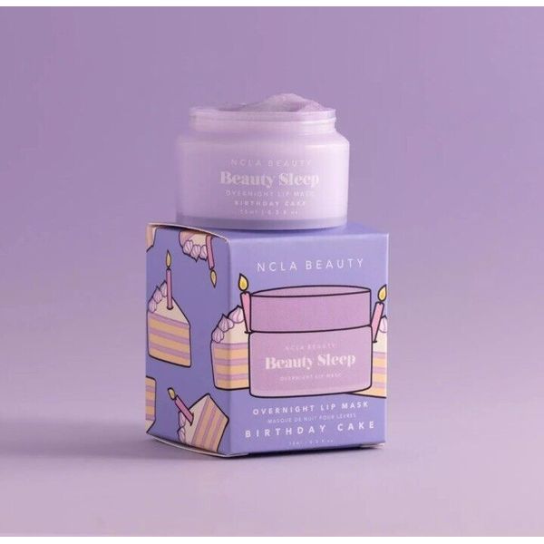 NCLA Beauty Sleep Overnight Lip Mask Birthday Cake 0.5 fl oz NEW IN BOX