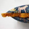 Furn Monkey Forest Polyfilled Cushion, Midnight Blue, 50 x 50cm