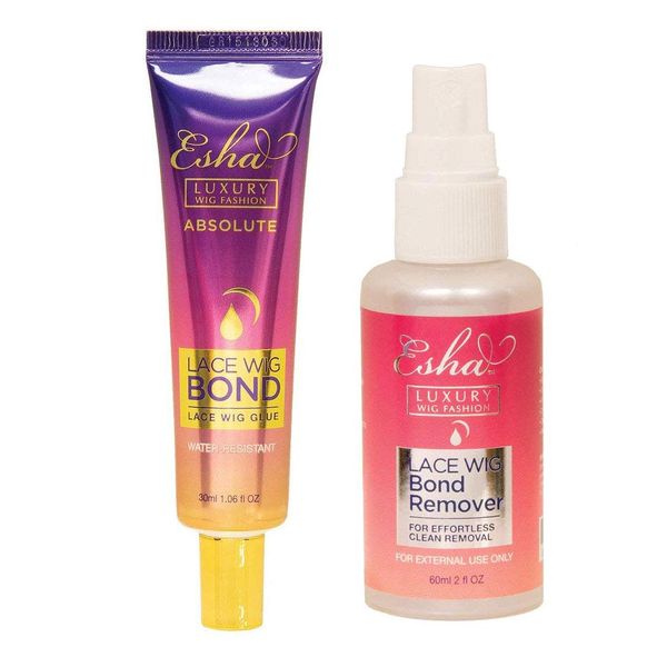 Esha Absolute Lace Wig Adhesive Glue (Strong Hold) + Bond Remover Set