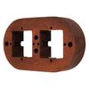 PR1 Series Surface-Mounted Retro Frame 2-Way Beech Wood Dark