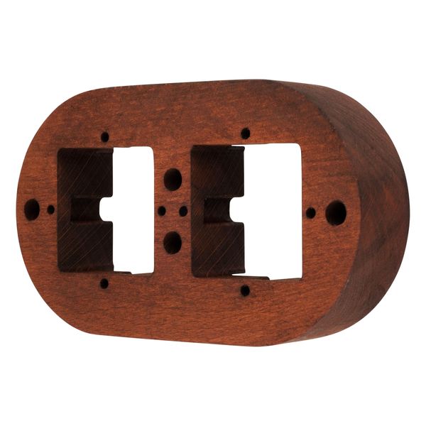 PR1 Series Surface-Mounted Retro Frame 2-Way Beech Wood Dark